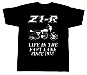 T-Shirt schwarz "Z1-R LIFE IN THE FAST LANE SINCE 1978"